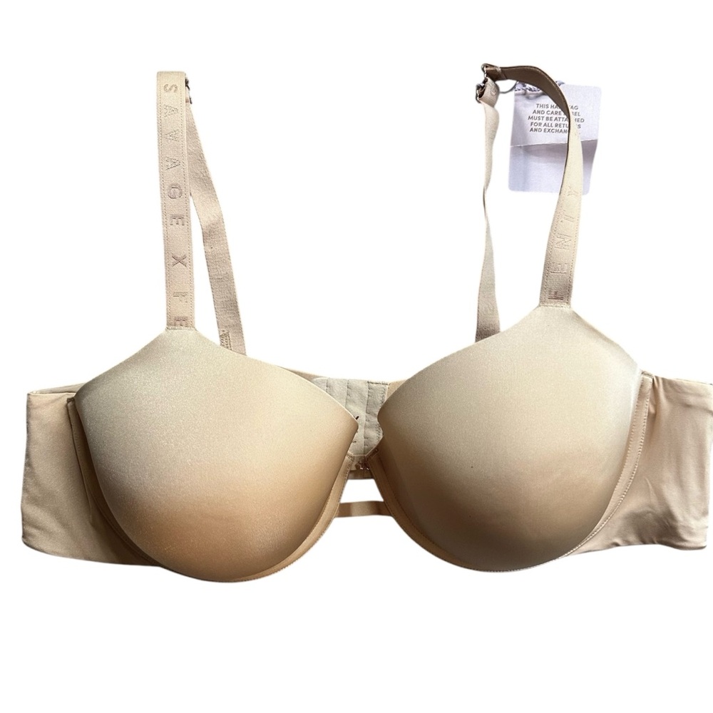 Savage X Fenty Microfiber T-Shirt Bra Nude Size 46D NWT